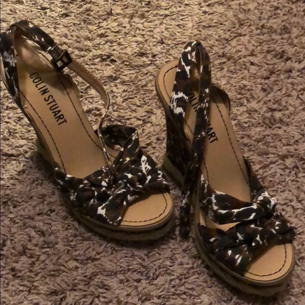 Animal print heels